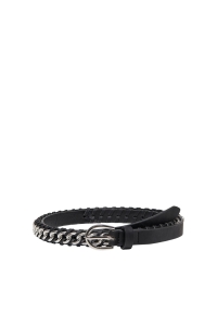 carmakoma CARBILLA CHAIN PU BELT black/w. silver buckle
