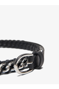 carmakoma CARBILLA CHAIN PU BELT black/w. silver buckle