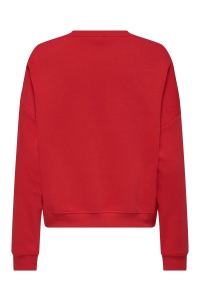 ONLY ONLSWEAT LIFE L/S CREW O.SIZE STATE: true red/paris france