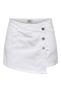 ONLY ONLLESLY REG LB DNM SKORT BJ NOOS white denim