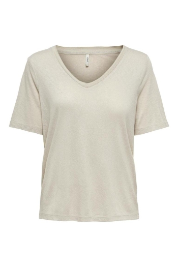 ONLY ONLELISE S/S V-NECK TOP JRS