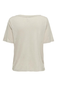 ONLY ONLELISE S/S V-NECK TOP JRS moonbeam