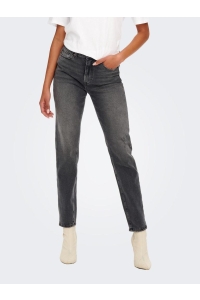 ONLY ONLEMILY STRETCH HW ST ANK CRO614 N: dark grey denim