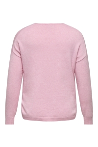 Carmakoma CARMARGARETA LS PULLOVER KNT NOOS light pink/melange