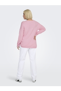 Carmakoma CARMARGARETA LS PULLOVER KNT NOOS light pink/melange