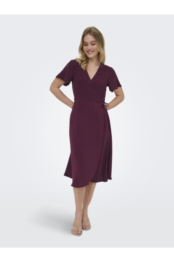 ONLY ONLCALI LIFE S/S WRAP DRESS WVN NOO: