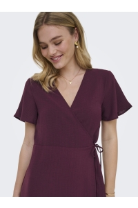 ONLY ONLCALI LIFE S/S WRAP DRESS WVN NOO: fig