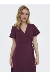 ONLY ONLCALI LIFE S/S WRAP DRESS WVN NOO: fig