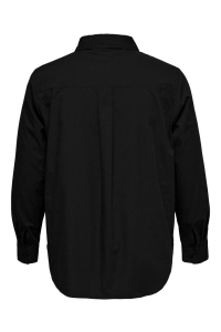 carmakoma CARMILLAS SOLID LS SHIRT WVN black