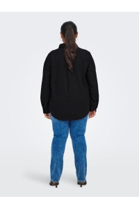 carmakoma CARMILLAS SOLID LS SHIRT WVN black