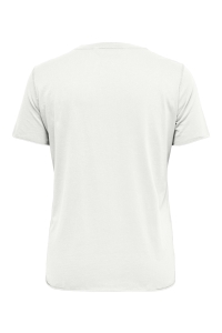 Carmakoma CARMIKO NIGHT SS REG TEE JRS WEH cloud dancer/beach club w. fuchs