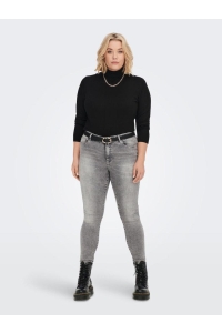 carmakoma CARVENICE LIFEL/S ROLL PULLOVER KNT black