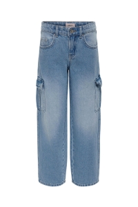ONLY KOGHARMONY WIDE CARGO CARROT PIM NO: light blue denim