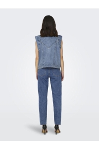ONLY ONLKENNEDY SL DNM WAISTCOAT BJ NOOS medium blue denim