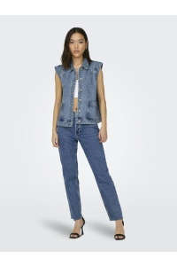 ONLY ONLKENNEDY SL DNM WAISTCOAT BJ NOOS medium blue denim