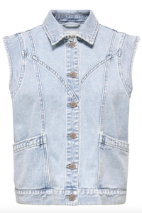 ONLY ONLKENNEDY SL DNM WAISTCOAT BJ NOOS light blue denim