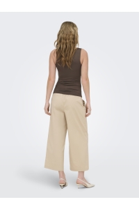 ONLY ONLEA S/L 2-WAYS FIT TOP JRS NOOS chocolate martini