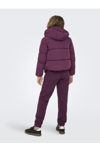 ONLY KOGDOLLY SHORT PUFFER JACKET OTW NO: mauve wine