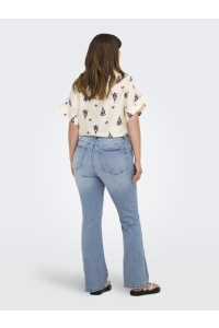 carmakoma CARSALLY HW SK FLARED DNM BJ759 light medium blue denim