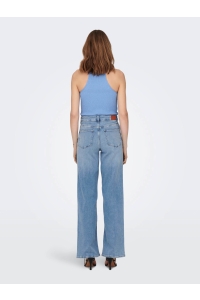 ONLY ONLMADISON BLUSH HW WIDE DNM CRO371: light blue denim