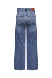 ONLY ONLMADISON BLUSH HW WIDE DNM CRO372: medium blue denim