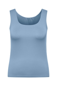 carmakoma CAREA S/L 2-WAYS FIT TOP JRS soft chambray