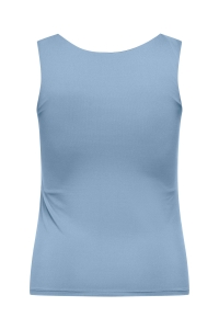 carmakoma CAREA S/L 2-WAYS FIT TOP JRS soft chambray