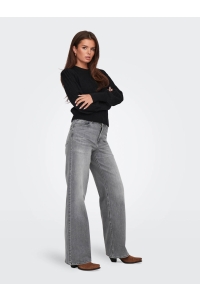 ONLY ONLMADISON BLUSH HW WID DNM REA0938: light grey denim