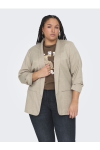 carmakoma CARELLY 3/4 LIFE BLAZER TLR NOOS white pepper/melange