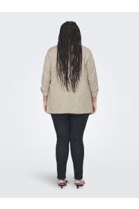 carmakoma CARELLY 3/4 LIFE BLAZER TLR NOOS white pepper/melange