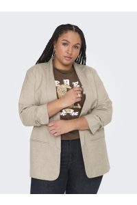 carmakoma CARELLY 3/4 LIFE BLAZER TLR NOOS white pepper/melange