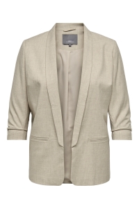 carmakoma CARELLY 3/4 LIFE BLAZER TLR NOOS white pepper/melange