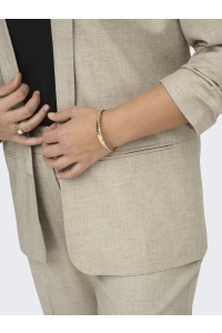 carmakoma CARELLY 3/4 LIFE BLAZER TLR NOOS white pepper/melange