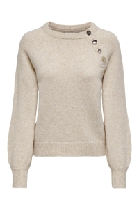 ONLY ONLEMMA LS BUTTON ONECK KNT NOOS pumice stone