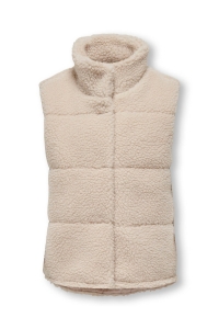 ONLY KOGSANDRA TEDDY WAISTCOAT OTW pumice stone