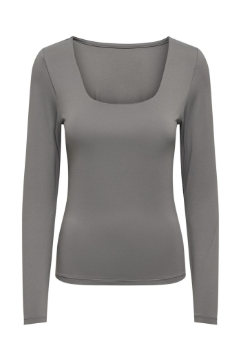 ONLY ONLEA L/S 2-WAY DEEP NECK TOP JRS N: