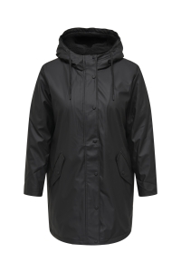 carmakoma CARNEWSALLY RAINCOAT  OTW black/black teddy