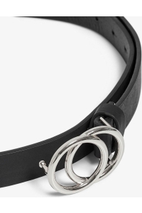 ONLY KOGRASMI PU GLITTER JEANS BELT ACC black/silver buckle