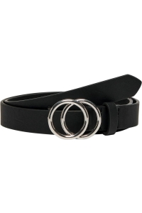 ONLY KOGRASMI PU GLITTER JEANS BELT ACC black/silver buckle