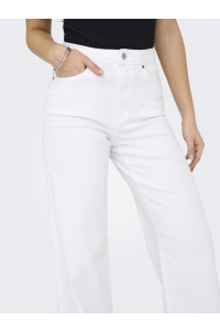 ONLY ONLMADISON BLUSH HW WIDE DNM CRO NO: white