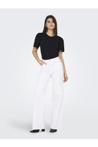 ONLY ONLMADISON BLUSH HW WIDE DNM CRO NO: white