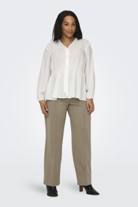 carmakoma CARLAUREL HW PIN STR PANT TLR weathered teak