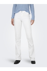 ONLY ONLBLUSH MID FLARED DNM REA0730 NOO: white