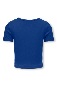 ONLY KOGNESSA S/S CUT OUT TOP BOX JRS NO: mazarine blue/shoulder cut out