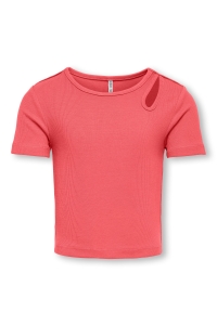 ONLY KOGNESSA S/S CUT OUT TOP BOX JRS NO: dubarry/shoulder cut out