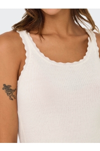 ONLY ONLGEMMA SL U-NECK KNT NOOS cloud dancer