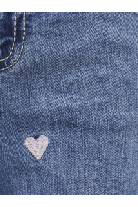 ONLY KOGJUICY WIDE LEG HEART EMB JEANS N: light medium blue denim/pink hea