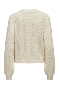 ONLY ONLRUBINA LS CABLE O-NECK KNT NOOS whitecap gray