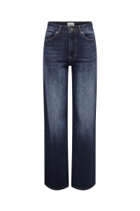 ONLY ONLMADISON BLUSH HW WIDE DNM REA081: dark blue denim