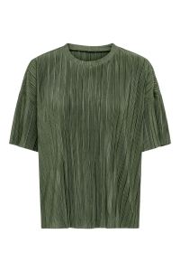 ONLY ONLRAVENNA S/S PLISSE TOP NOOS JRS four leaf clover